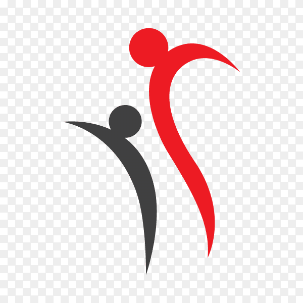 Illustration of health concept logo design on transparent background PNG