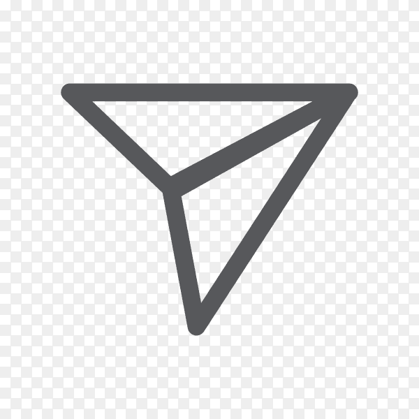 Instagram chat icon isolated on transparent background PNG