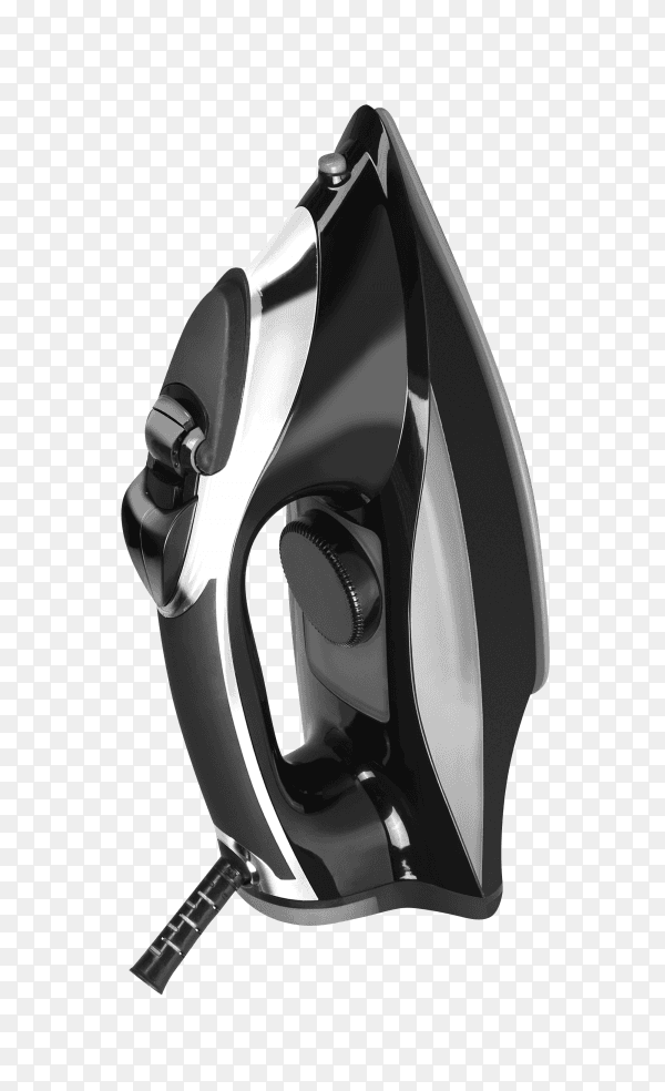 Iron appliance to smooth the clothes on transparent background PNG