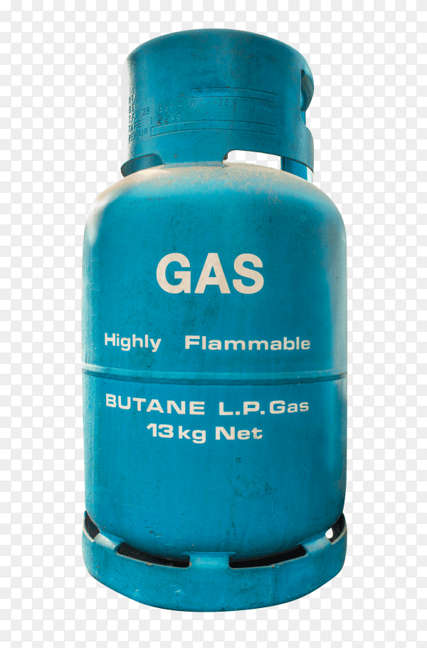 Isolated LP Gas Container on transparent background PNG