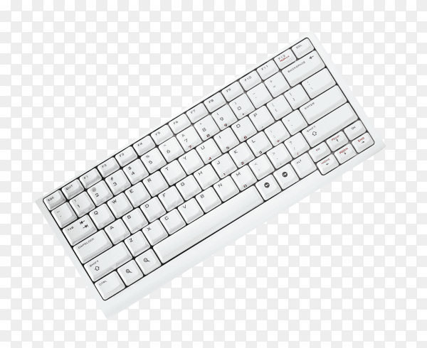 Keyboard isolated on transparent background PNG