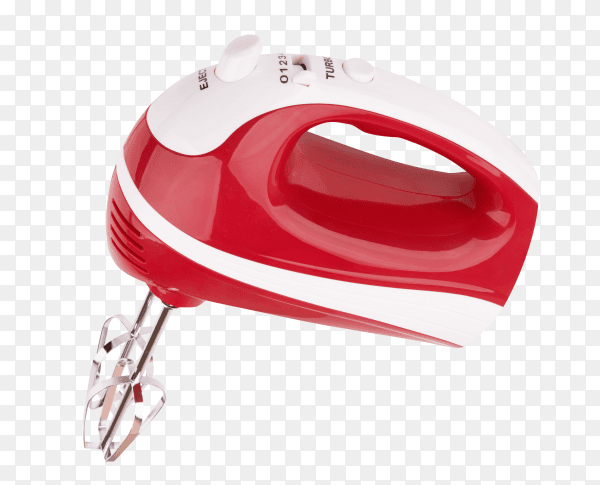 Kitchen hand mixer on transparent background PNG