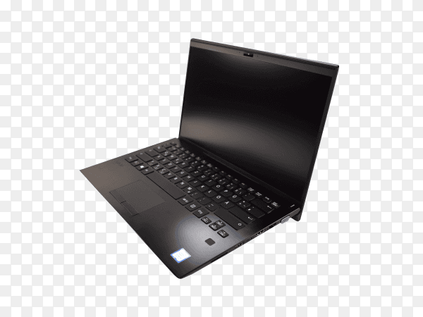 Laptop mock-up isolated on transparent background PNG