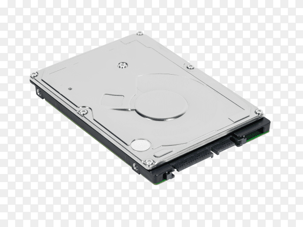 Laptop sata hard drive on transparent background PNG