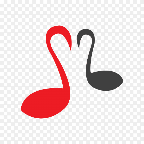 Music logo design symbol premium vector PNG