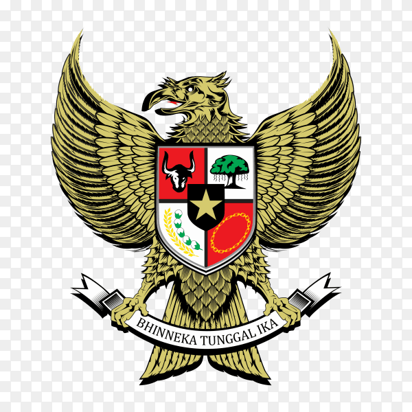 National emblem Indonesia on transparent background PNG