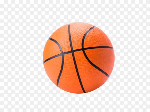 Orange basketball isolated on transparent background PNG