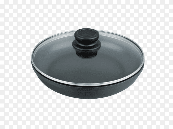 Pan for frying on transparent background PNG