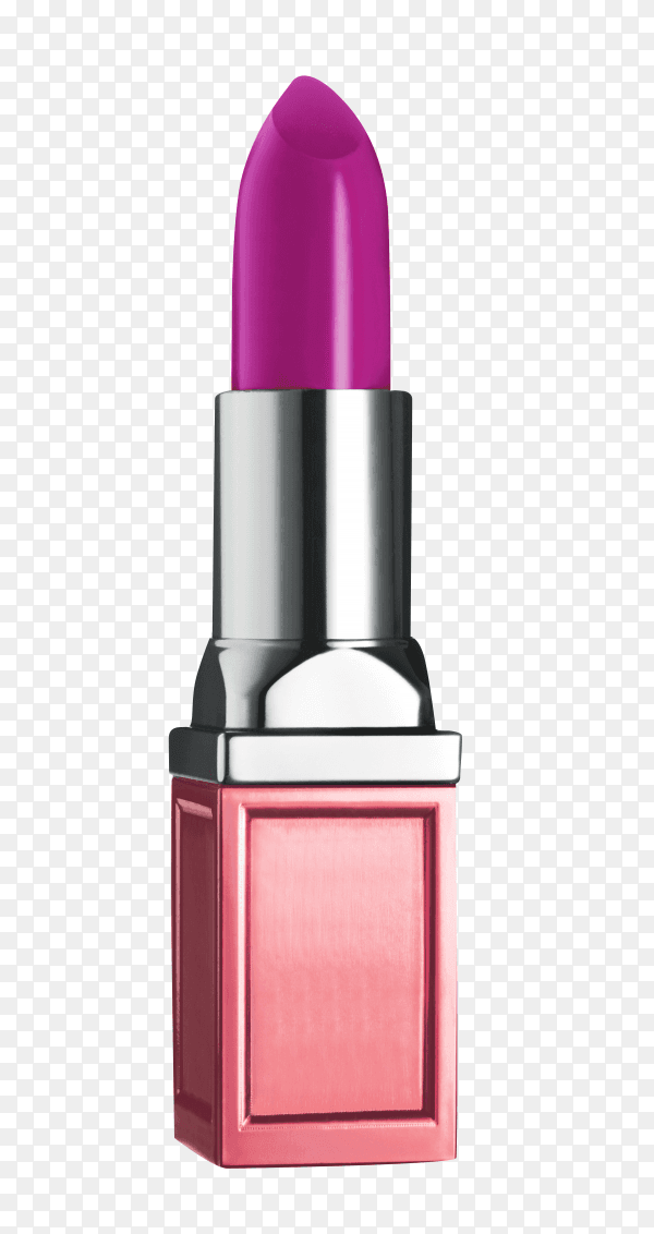 Pink lipstick isolated on transparent background PNG