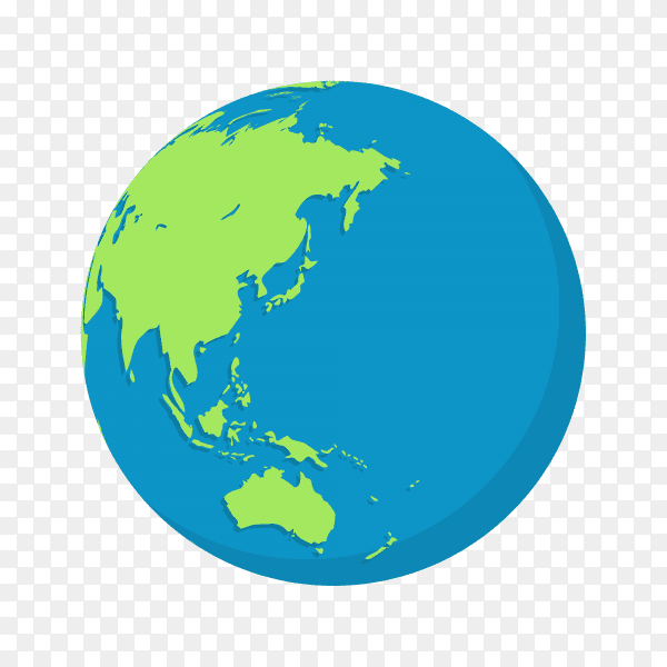 Plant earth globes design on transparent background PNG