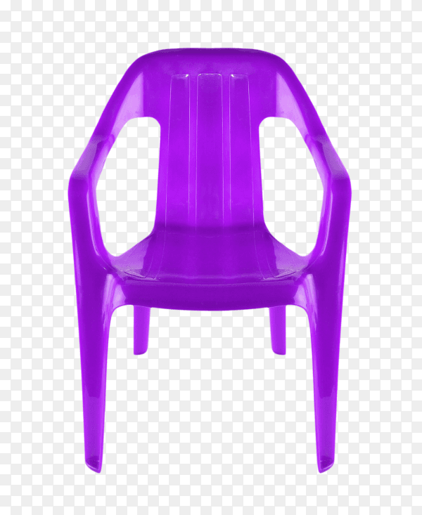 Plastic chair isolated on transparent background PNG