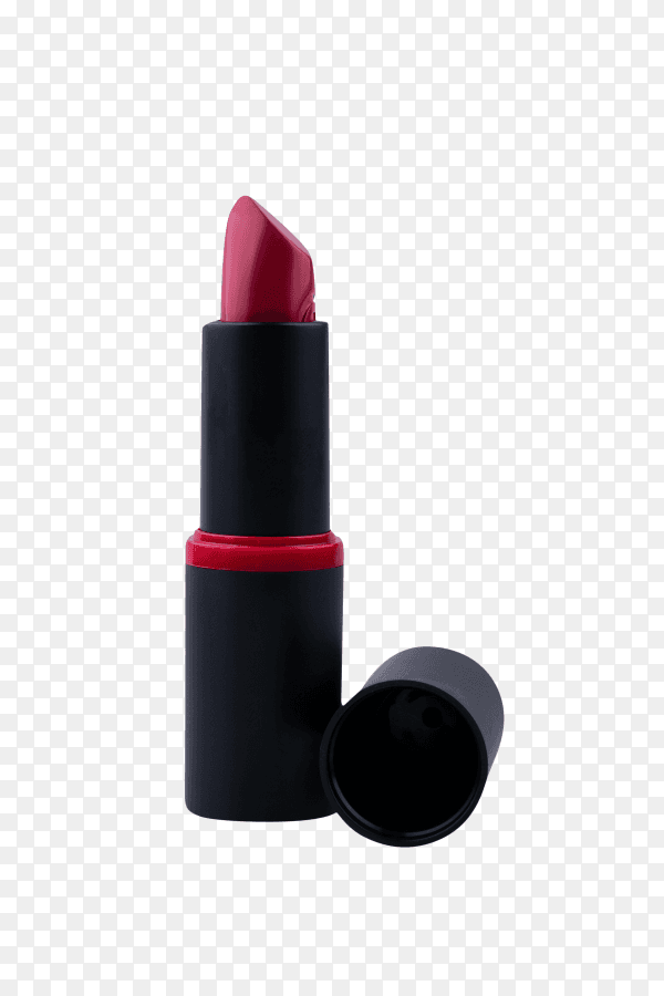 Red lipstick isolated on transparent background PNG