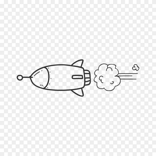 Rocket illustration premium vector PNG