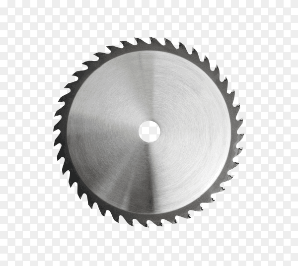Saw blade isolated on transparent background PNG