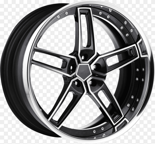 Wheel rim on transparent background PNG