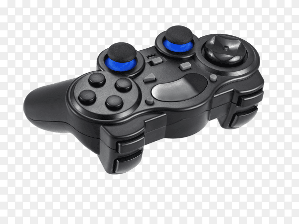 Wireless gamepad isolated on transparent background PNG