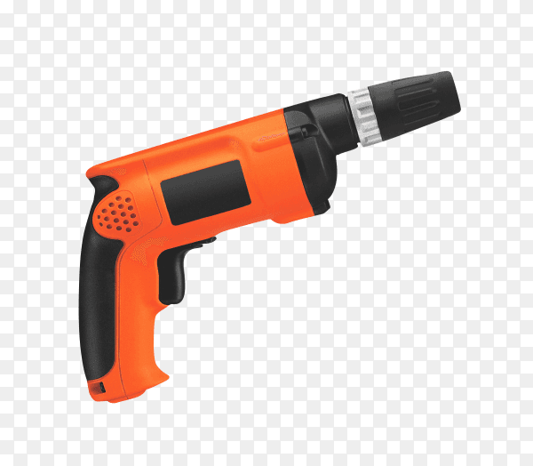 black and orange drill on transparent background PNG