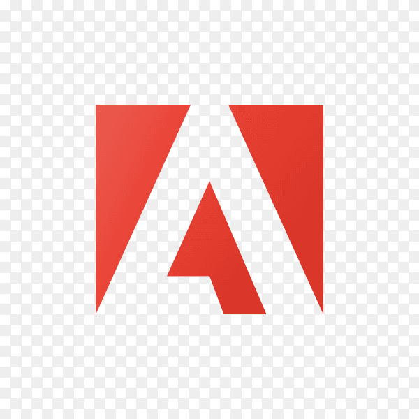 Adobe logo template on transparent background PNG