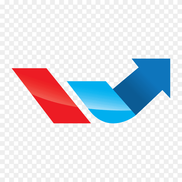Arrow finance logo on transparent background PNG