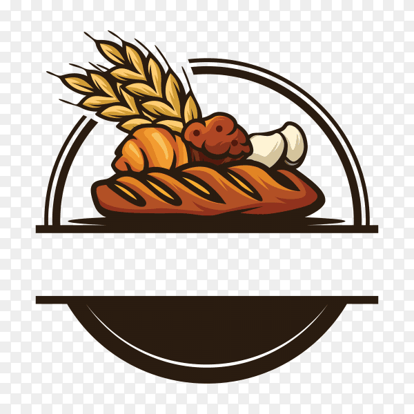 Bakery logo on transparent background PNG