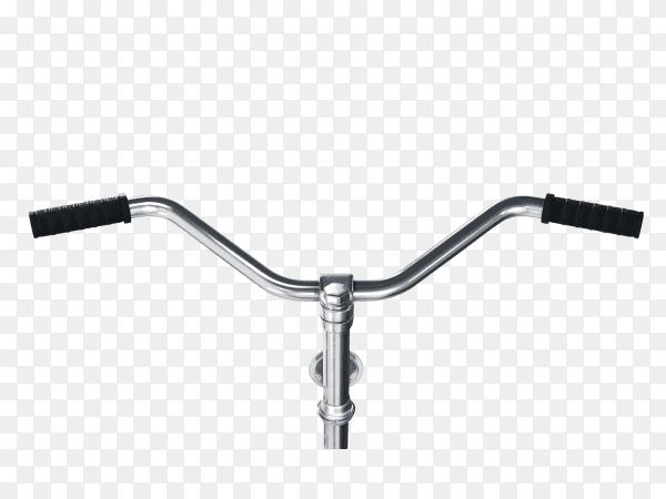 Bicycle handlebars isolated on transparent background PNG