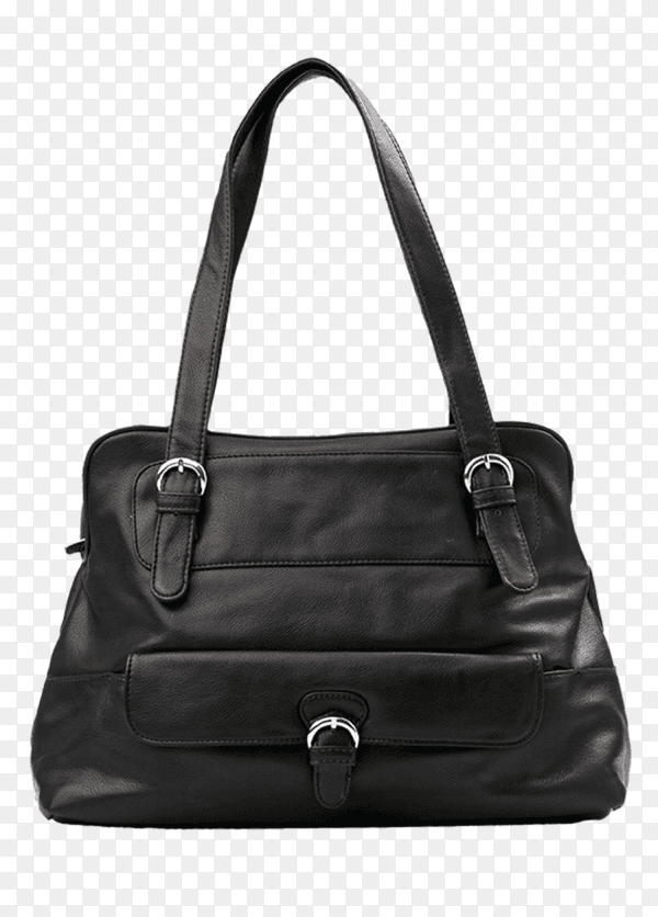 Black female bag isolated on transparent background PNG