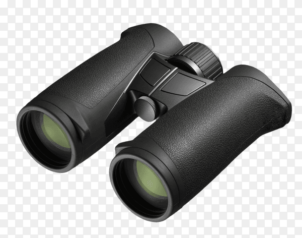 Close-up of binoculars on transparent background PNG