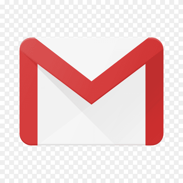Gmail icon design template on transparent background PNG