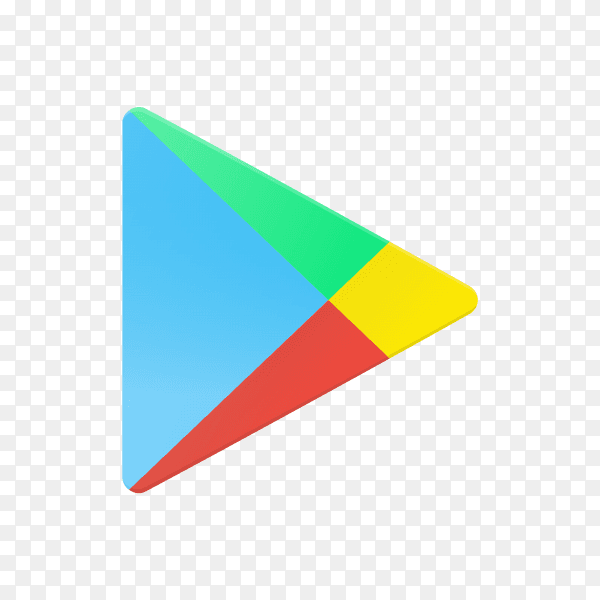 Google play icon design on transparent background PNG