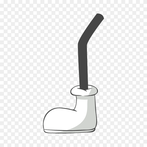 Hand drawn Cartoon comic leg on transparent background PNG