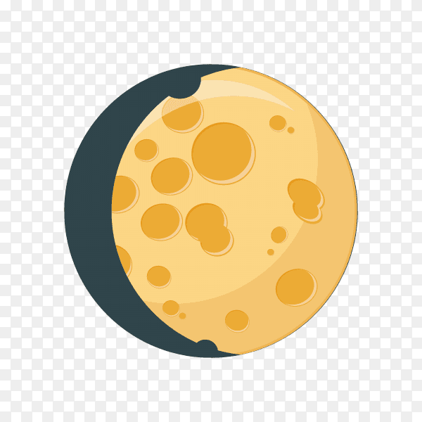 Hand drawn Moon phases infographic isolated on transparent background PNG