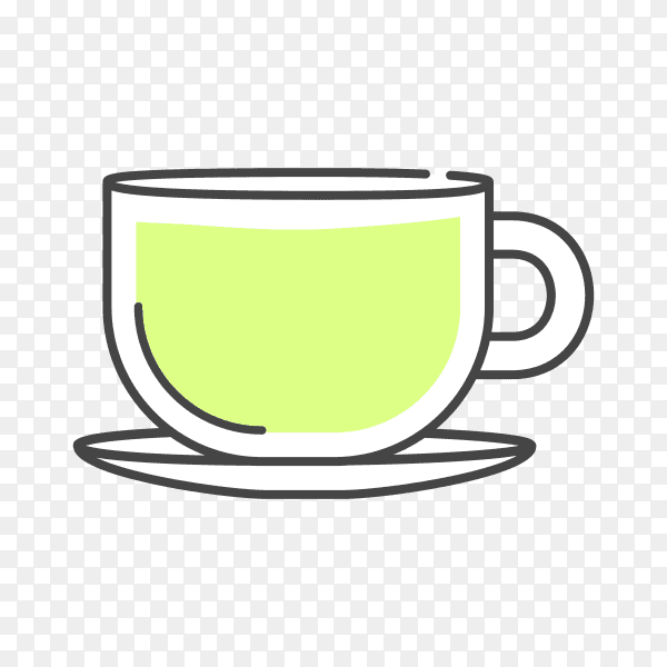 Illustration of coffee cup on transparent background PNG