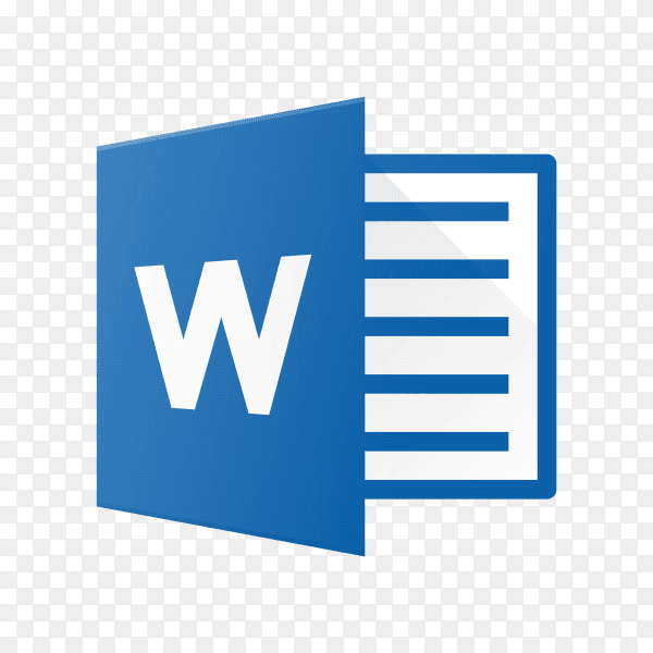 Microsoft word icon design on transparent background PNG