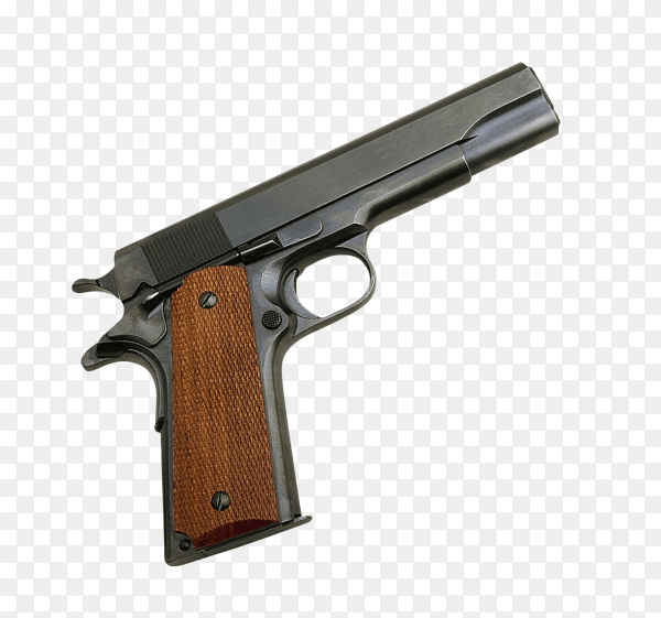 Pistol isolated on transparent background PNG