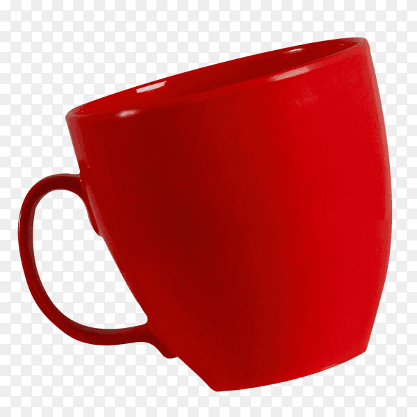 Red cup isolated on transparent background PNG