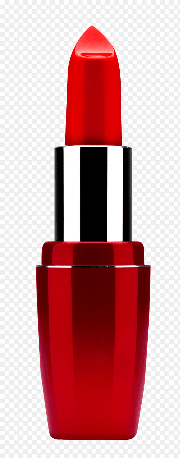 Red lipstick on transparent background PNG
