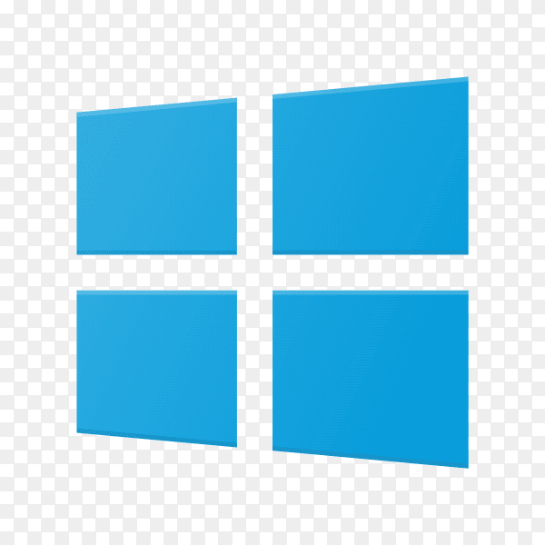 Windows 8 icon design on transparent background PNG
