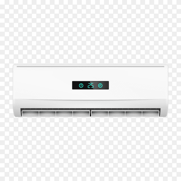 Air conditioners with air flow isolated on transparent background PNG