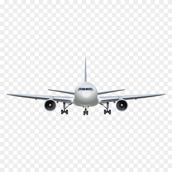 Airplane isolated on transparent background PNG