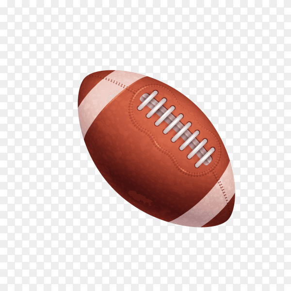American football on transparent background PNG