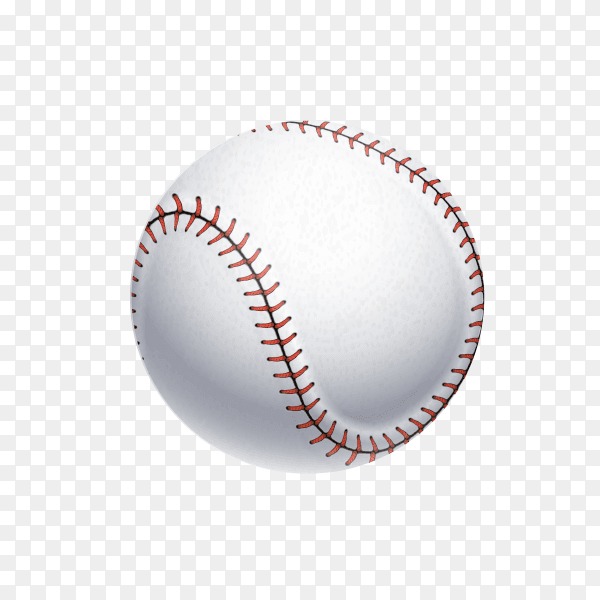 Baseball isolated on transparent background PNG
