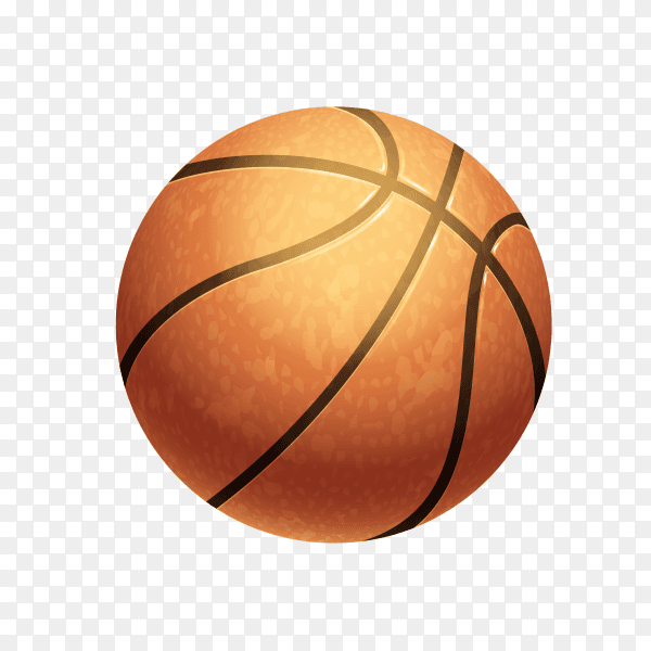 Basketball ball isolated on transparent background PNG