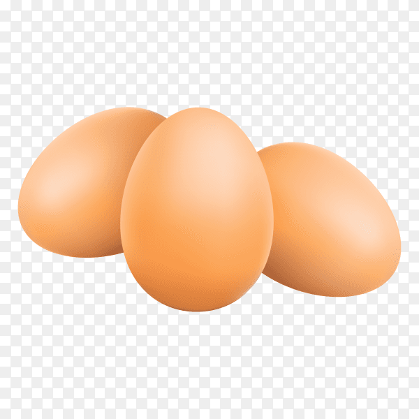 Eggs isolated on transparent background PNG