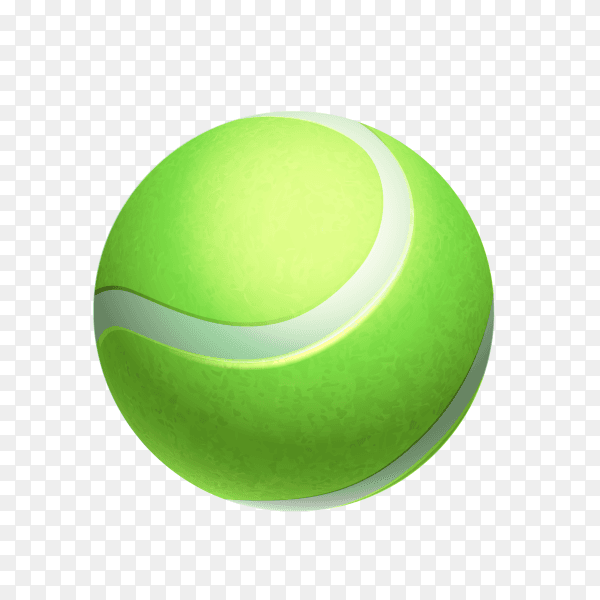 Green ball isolated on transparent background PNG