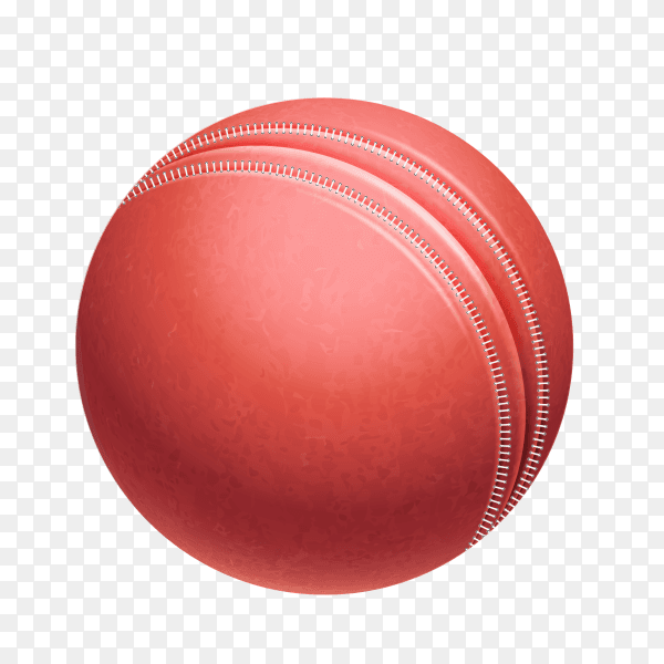 Red ball isolated on transparent background PNG