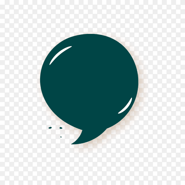 Speech bubble illustration on transparent background PNG