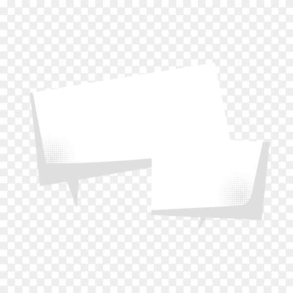 Speech bubble isolated on transparent background PNG