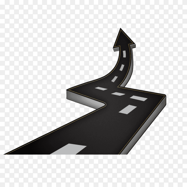 Start up way on transparent background PNG