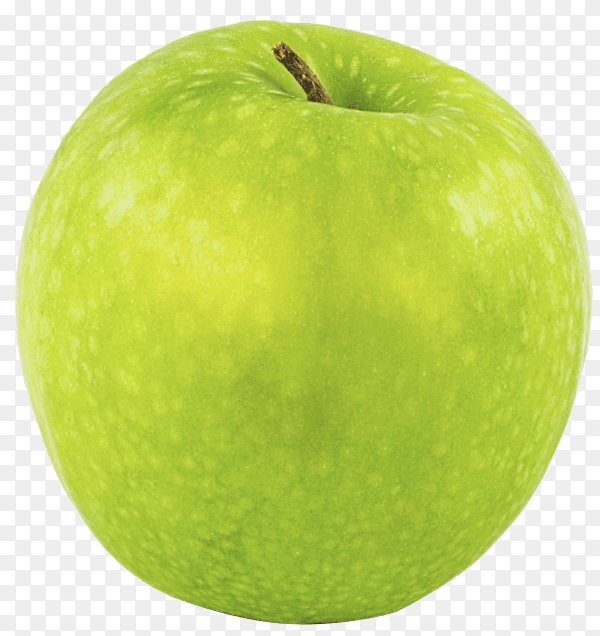 Fresh green apple on transparent background PNG