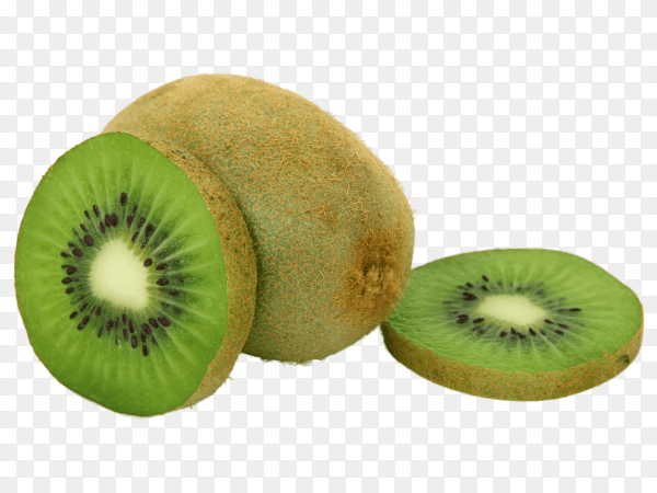 Fresh kiwi fruit isolated on transparent background PNG